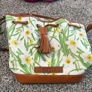 Dooney & Bourke Floral White and Brown Women's Bag